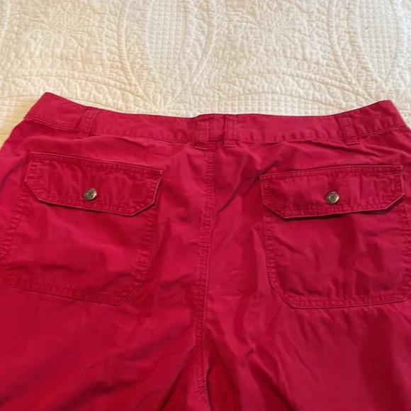 London Jean Chino Capris.  Red.  Size 14 - Picture 9 of 12